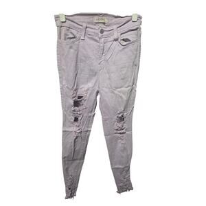 Lavender Distressed Skinny Jeans Raw Hem - Vibrant M.I.U. - 5/26